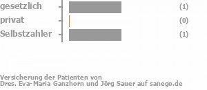 50% gesetzlich versichert,0% privat versichert,50% Selbstzahler 50% gesetzlich versichert,0% privat versichert,50% Selbstzahler Bild