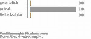 0% gesetzlich versichert,100% privat versichert,0% Selbstzahler Bild