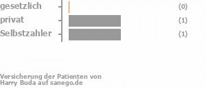 33% gesetzlich versichert,33% privat versichert,33% Selbstzahler Bild