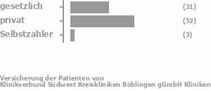 37% gesetzlich versichert,57% privat versichert,3% Selbstzahler 37% gesetzlich versichert,57% privat versichert,3% Selbstzahler Bild