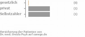 33% gesetzlich versichert,33% privat versichert,33% Selbstzahler Bild