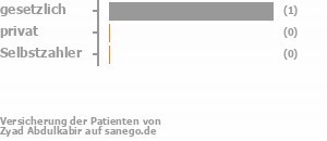 100% gesetzlich versichert,0% privat versichert,0% Selbstzahler Bild