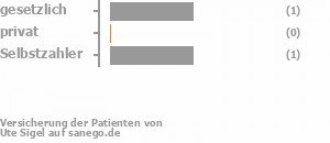 33% gesetzlich versichert,33% privat versichert,33% Selbstzahler Bild