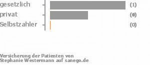 33% gesetzlich versichert,33% privat versichert,33% Selbstzahler Bild