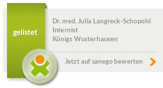 Siegel von Dr. med. Julia Langreck-Schopohl